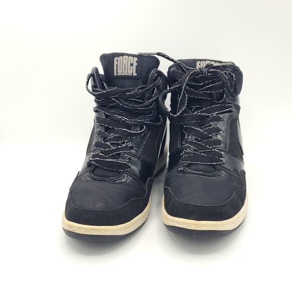Nike Force Sky High 629746-001 Black Casual Shoes Sneakers women's Size 8.5 - Picture 7 of 9